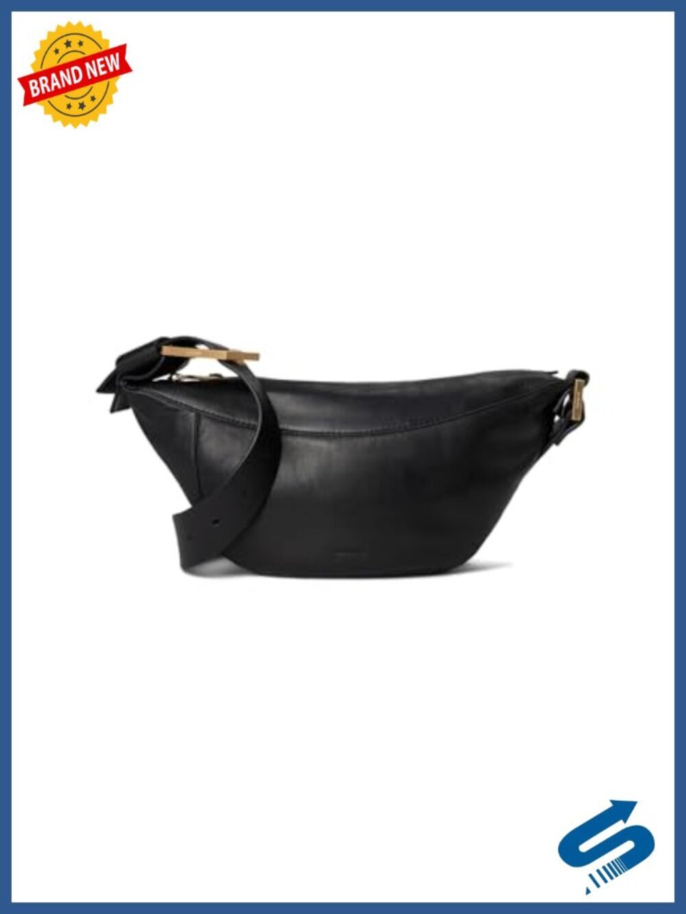 Leather Messenger Crossbody Bag with Zipper Closure